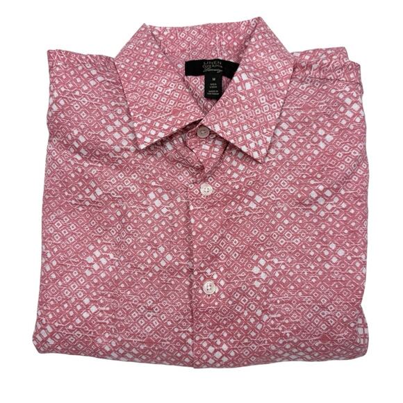 Club Room Other - Club Room Linen Geometric Button Down Shirt NWOT